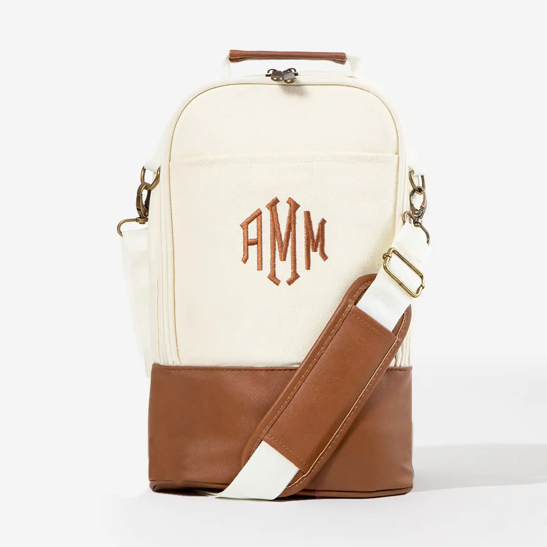 Monogrammed Insulated Wine Bag | Marleylilly