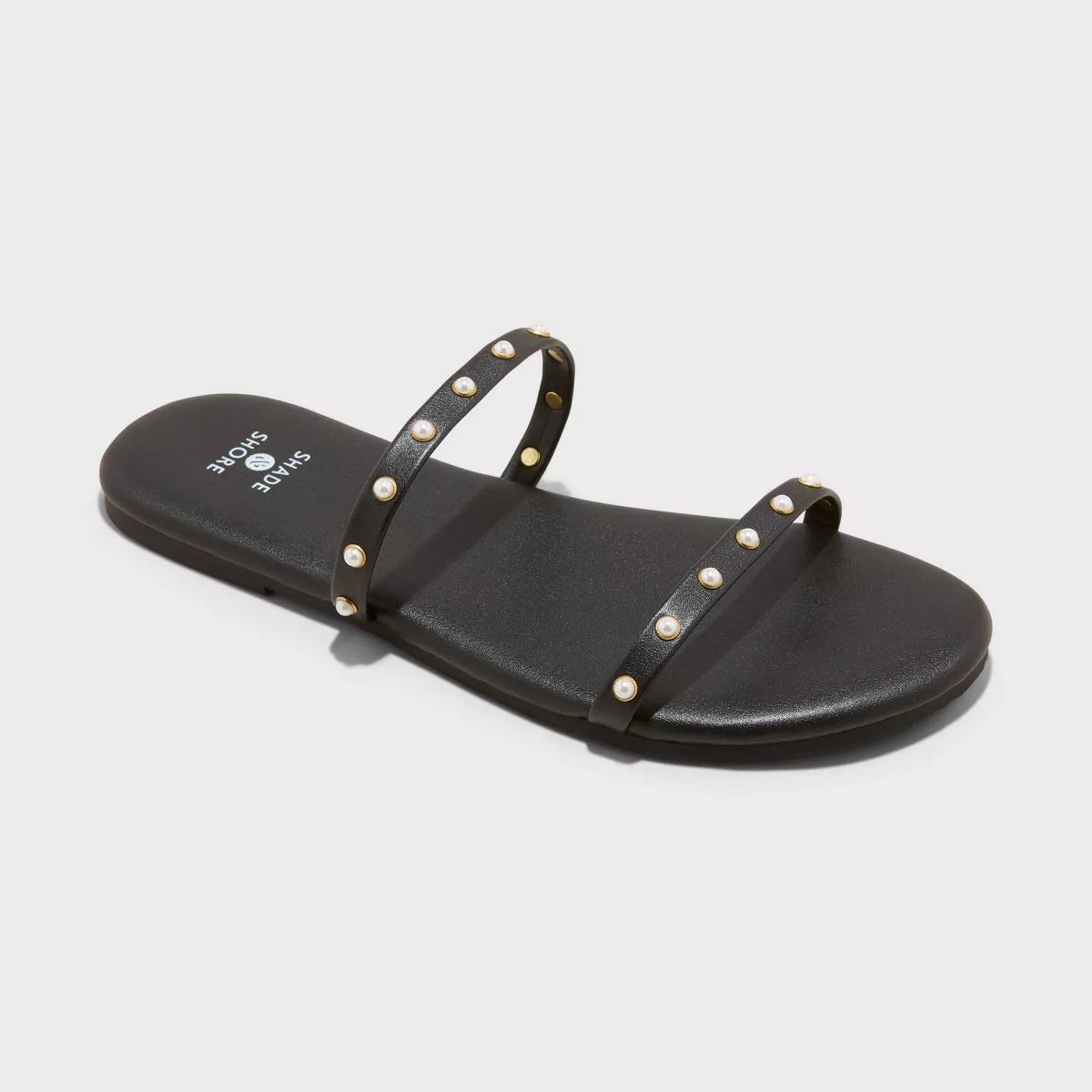 Women's Indi Slide Sandals - Shade & Shore™ Black 8 | Target