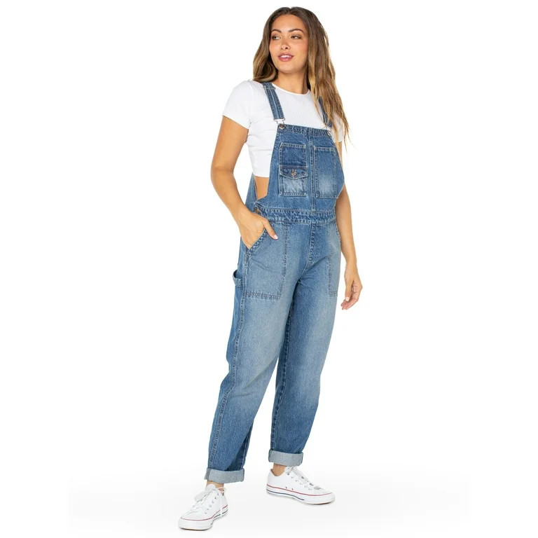 Celebrity Pink Juniors Boyfriend Cuffed Overall | Walmart (US)