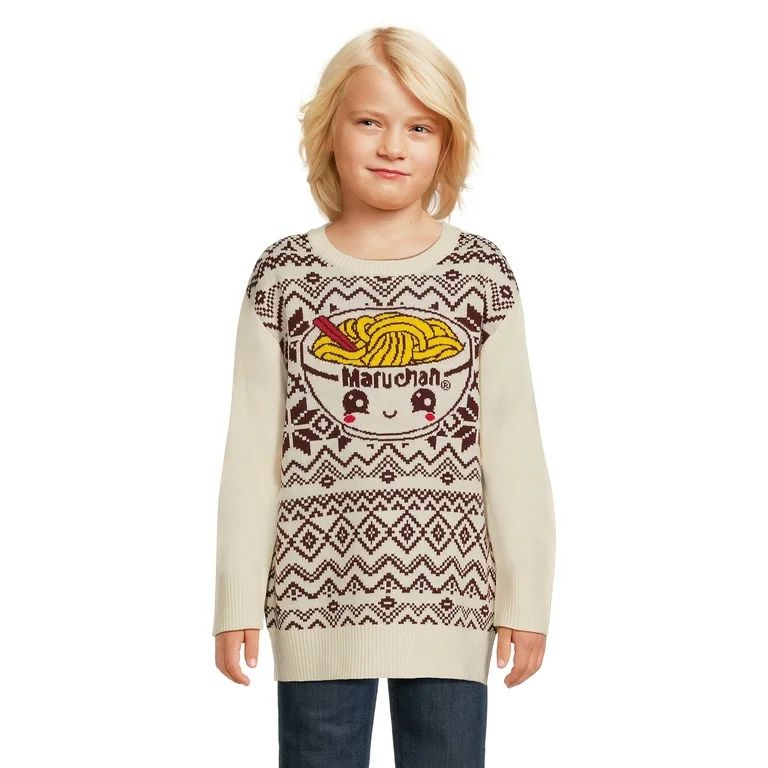 Maruchan Boys Graphic Crew Neck Sweater, Size XS-2XL | Walmart (US)