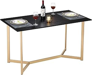 SAYGOER Dining Table 51.2 Inch, Multifuntional Modern Dining Room Table for 4-6, Space Saving Rec... | Amazon (US)