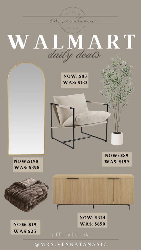 Walmart finds on amazing deals right now including my mirror! These are so good you don’t want to miss them! @Walmart #Walmart #Walmartfind #Walmarthome

Walmart home, floor mirror, accent chair, faux plant, sideboard, faux fur throw, accent chair, Walmart find, gift guide for her, gift ideas for her, gift guide for her, 

#LTKsalealert #LTKGiftGuide #LTKhome