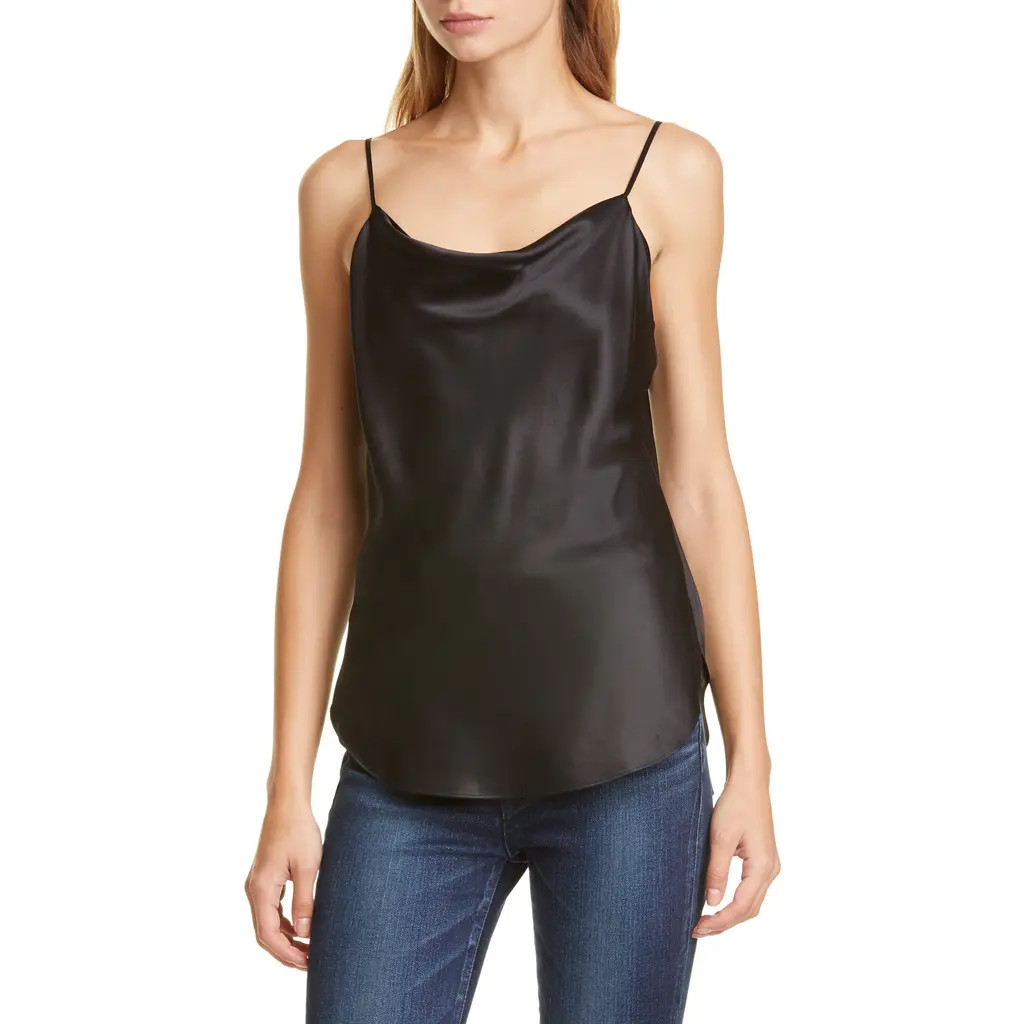 Cinq à Sept Marta Silk Camisole in Black at Nordstrom, Size Medium | Nordstrom
