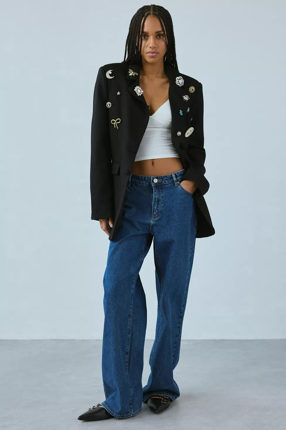 Sister Jane Albert Charm Embellished Blazer | Urban Outfitters (US and RoW)