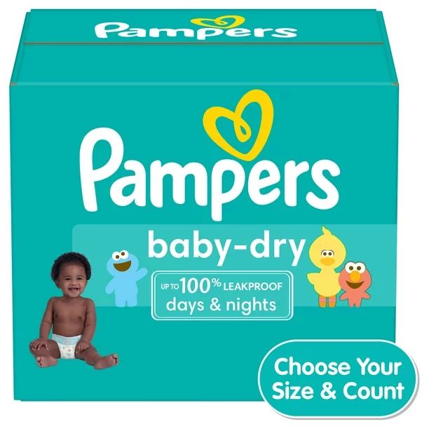 Pampers Baby-Dry Diapers (Choose Your Size and Count) | Walmart (US)