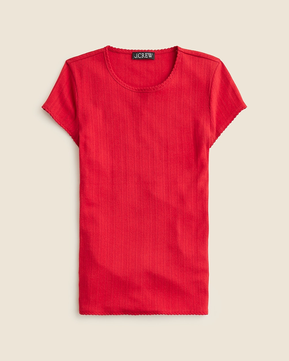Pointelle short-sleeve T-shirt | J. Crew US