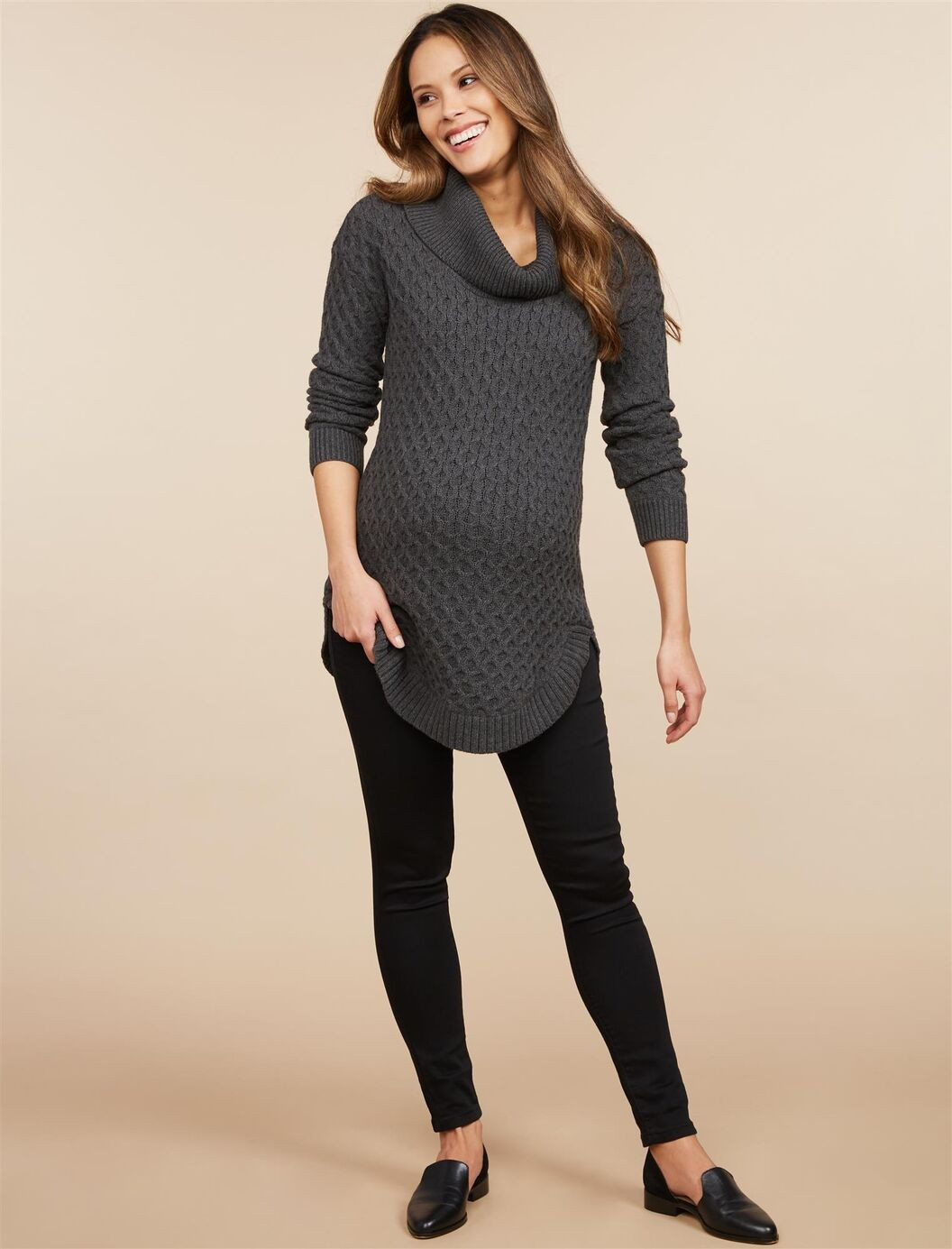 Secret Fit Belly French Terry 5 Pocket Maternity Leggings | Motherhood Maternity