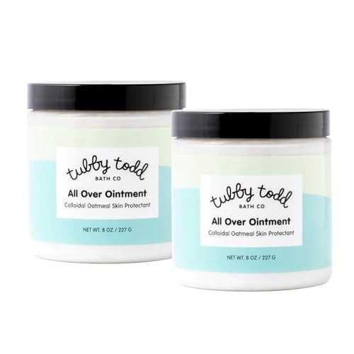 Tubby Todd All Over Ointment for Babies, Multi-Purpose Baby Eczema Cream for Sensitive Skin, Dry Skin, Rash, Irritation - 2 Pack Bundle - Full Size Fragrance-Free | Amazon (US)