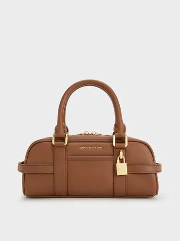 Scottie Bowling Bag
    
         - Chocolate | Charles & Keith UK