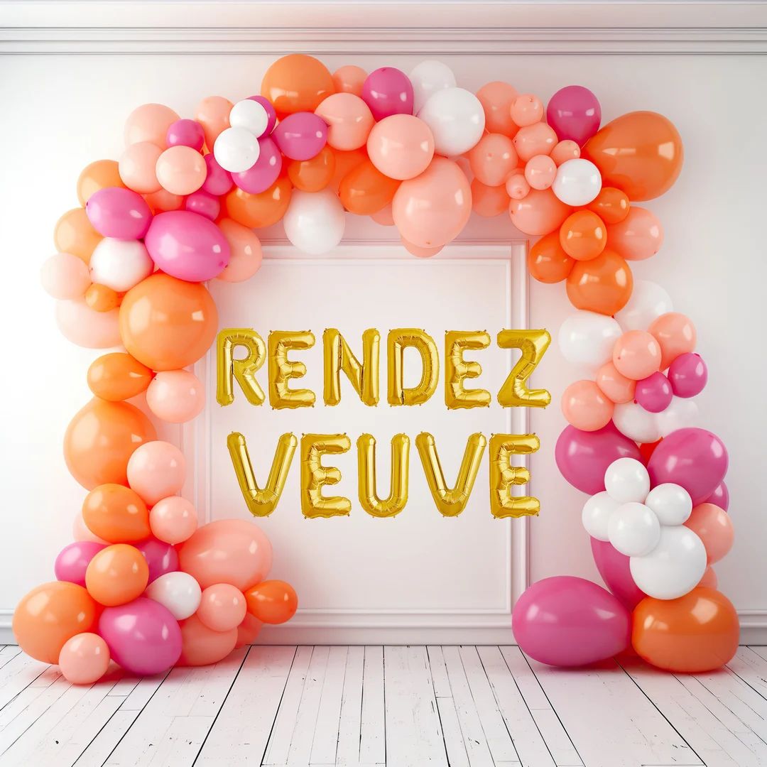 Rendez Veuve Bachelorette Garland Balloon Set Wineyard Bachelorette Party Decorations Bachelorett... | Etsy (US)