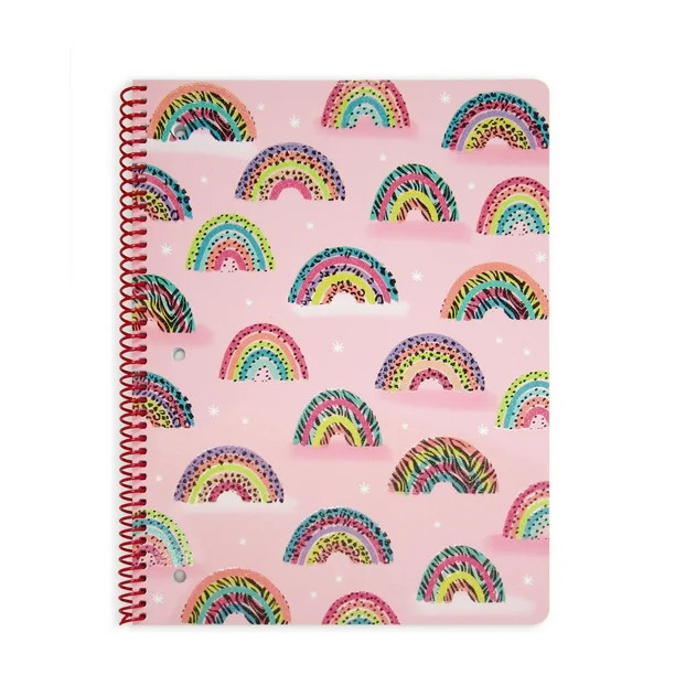 Class Act Stationery 1-Subject Spiral Notebook, 80 WR Sheets, Leopard Rainbow - Walmart.com | Walmart (US)