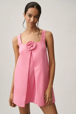 Sunday in Brooklyn Sleeveless 3D Floral Mini Dress | Anthropologie (US)