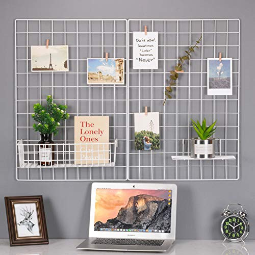 Kaforise Wire Wall Grid Panel, Multifunction Painted Photo Hanging Display and Wall Storage Organ... | Amazon (US)
