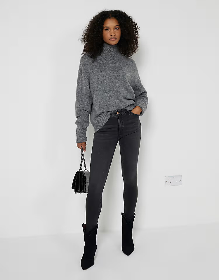 River Island Skinny fit jeans in black | ASOS (Global)