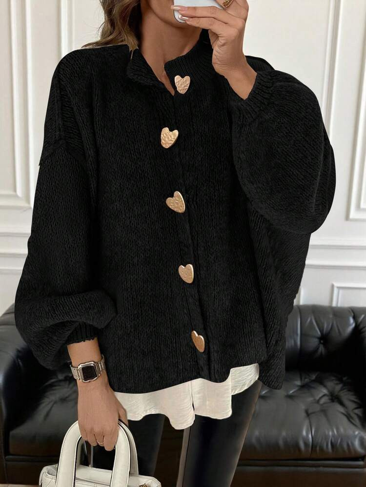 Freeform Autumn/Winter Women's Knit Cardigan Sweater, Fashion Minimalist Business Casual Commute ... | SHEIN