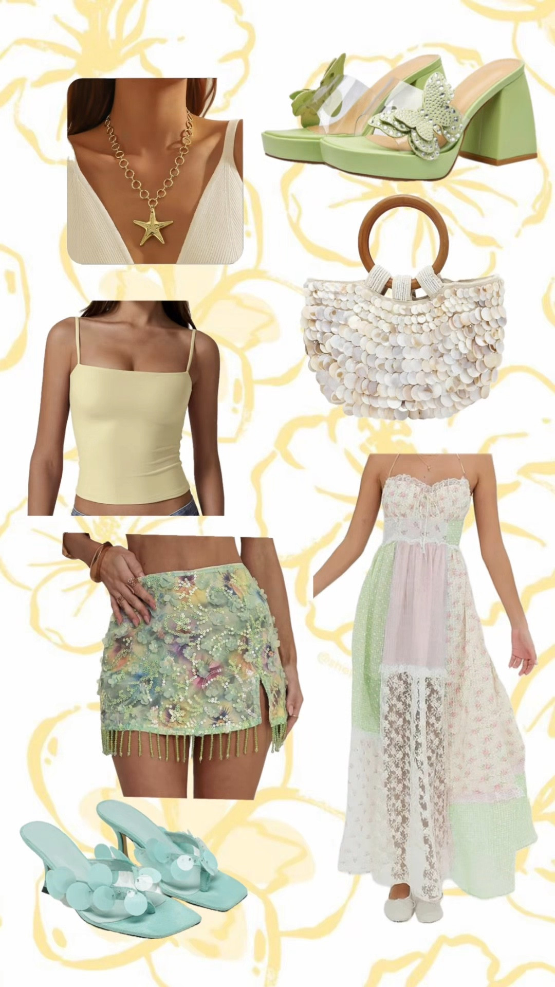 Spring break outfit Inspo on a budget 🩷 

Spring break outfit inspo 🌴✨ think coastal cowgirl meets beachy glam with flowy maxi dresses, crochet tops, linen sets, oversized button downs, denim shorts, platform sandals, and statement sunnies. Vacation ready looks with tropical prints, bright bikinis, cover ups, gold layered jewelry, woven tote bags, and effortless beach waves. Perfect for Miami trips, girls getaway outfits, pool party vibes, resort wear, and warm weather style. Trendy spring fashion, aesthetic outfits, casual chic, and Instagram worthy vacation looks. 🌊🌺☀️

#LTKSeasonal #LTKootd #LTKSaleAlert