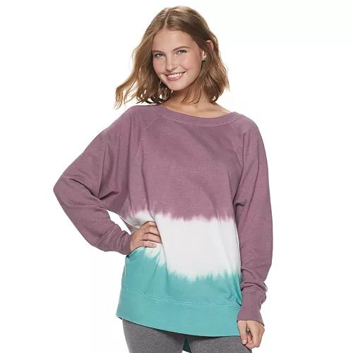 Juniors' SO® Oversized Crew Tunic Sweatshirt | Kohl's