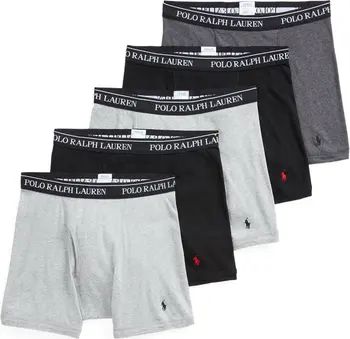 Assorted 5-Pack Cotton Boxer Briefs | Nordstrom