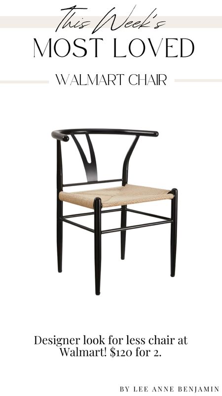 Designer look for less chair at Walmart! 

#LTKsalealert #LTKunder50 #LTKhome