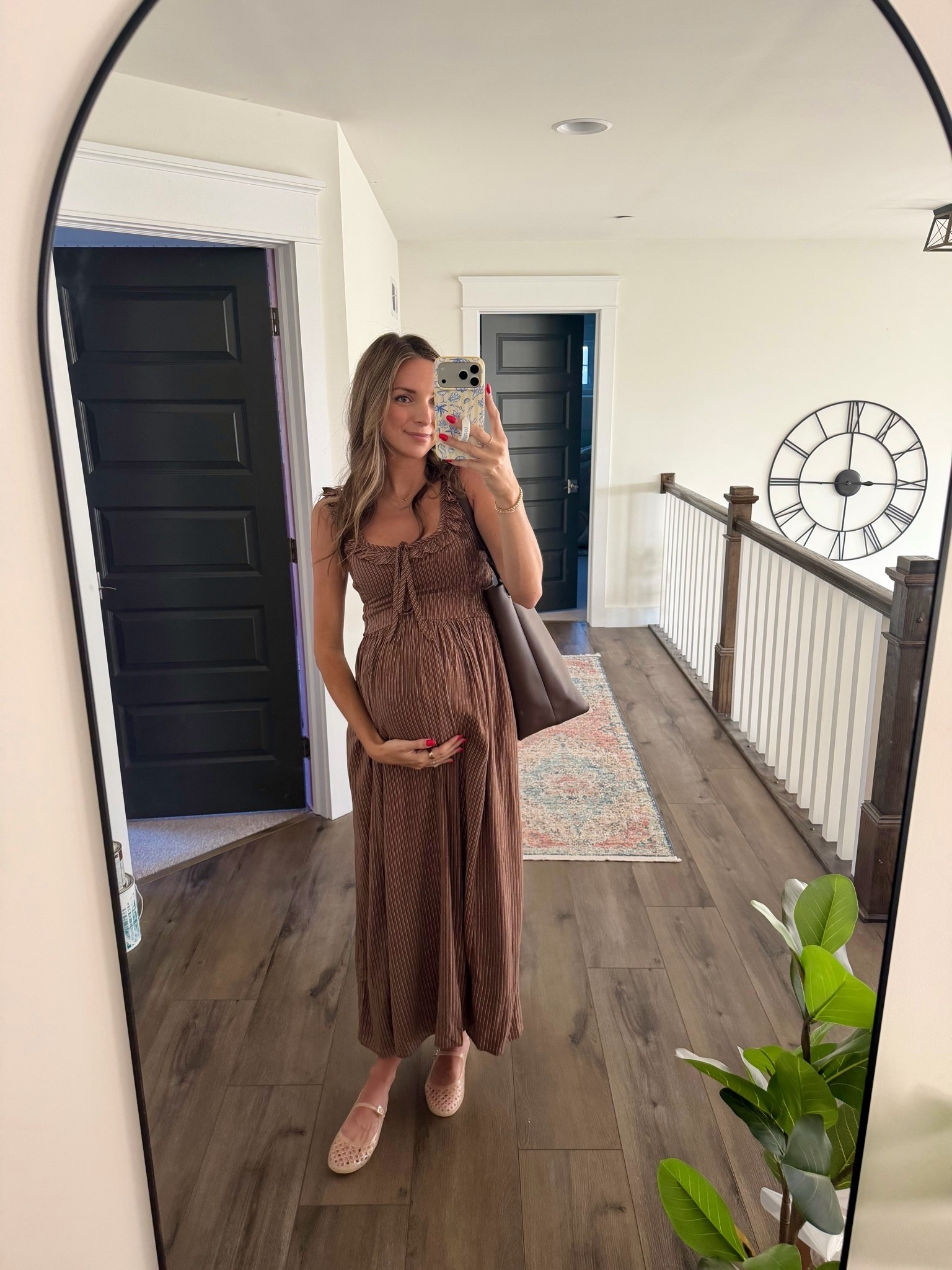 The best fall transition dress 🤎🍂  wearing size small, works with and without a bump!

#LTKTall #LTKBump #LTKootd