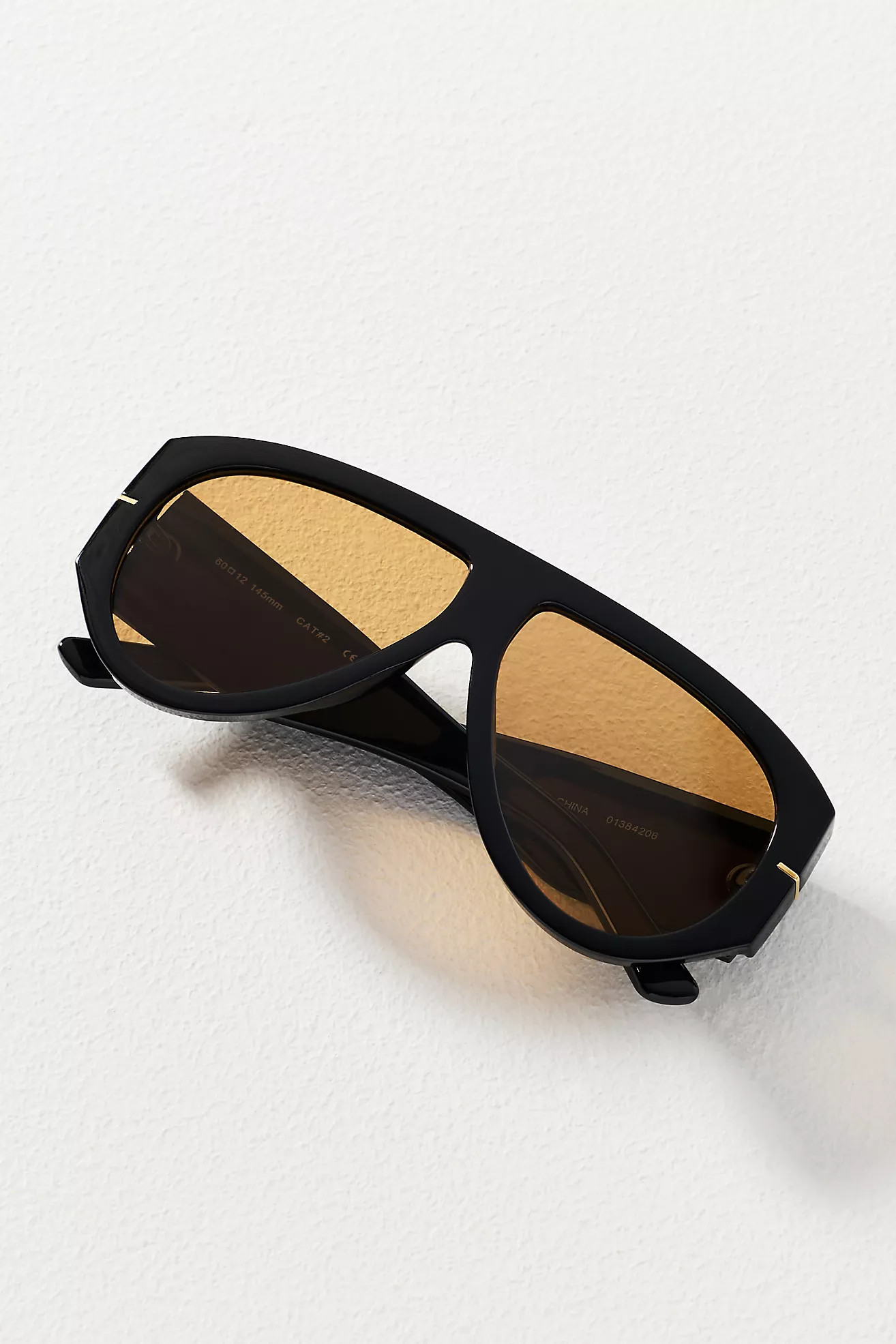 By Anthropologie Wrapped Flat-Top Aviator Sunglasses | Anthropologie (US)