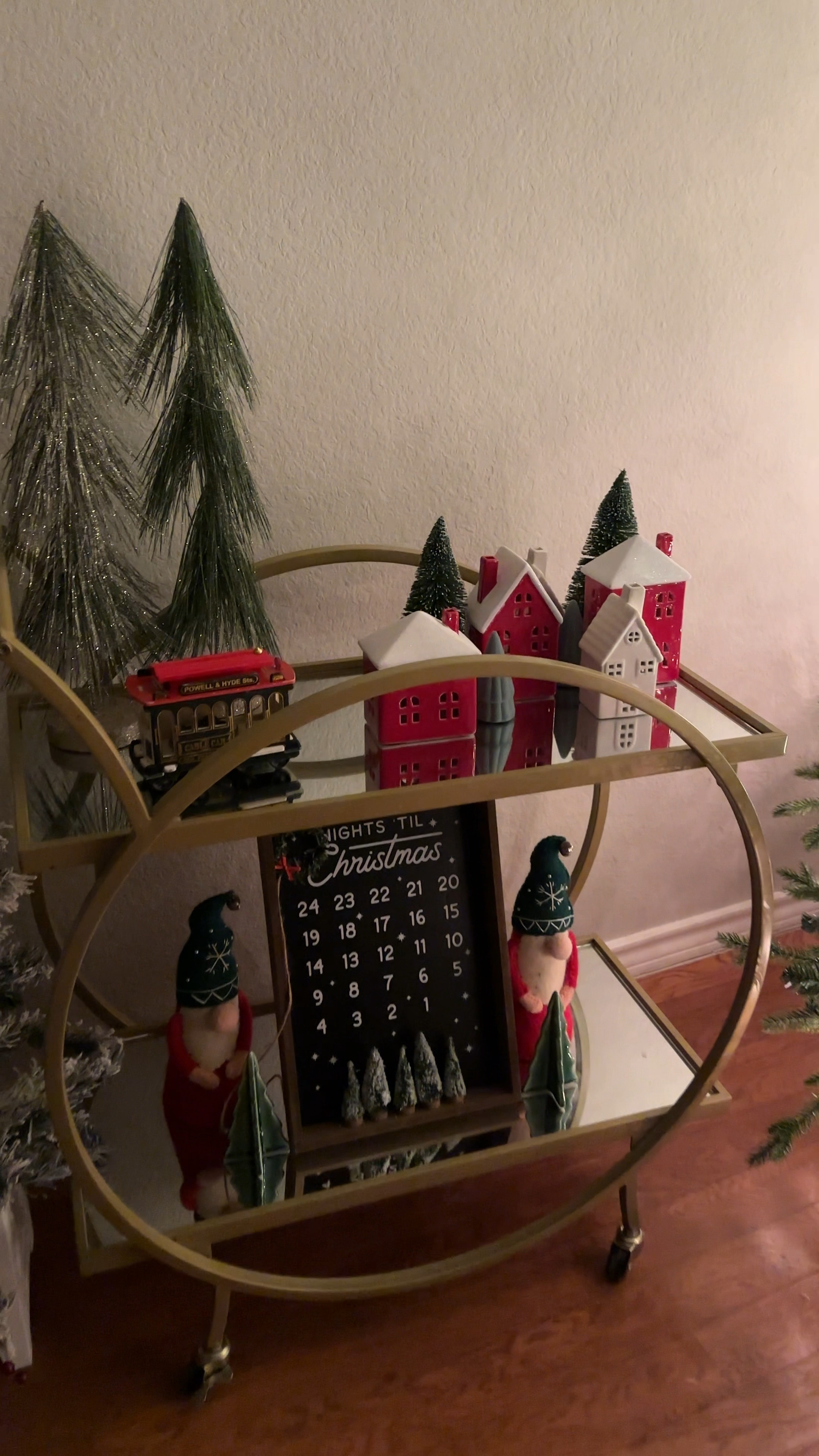 My bar cart is the best addition to our first living room! I love to decorate it for every holiday 🎄🎅🏾✨ #Christmas 

#LTKHolidaySale #LTKSeasonal #LTKHoliday