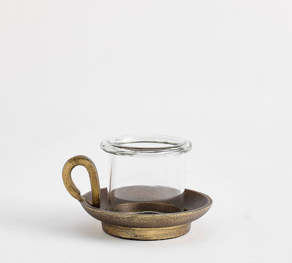 Chamberstick Hurricane Candle Holder | Pottery Barn (US)