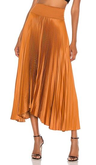 A.L.C. Demi Skirt in Burnt Orange. - size 8 (also in 4, 6) | Revolve Clothing (Global)