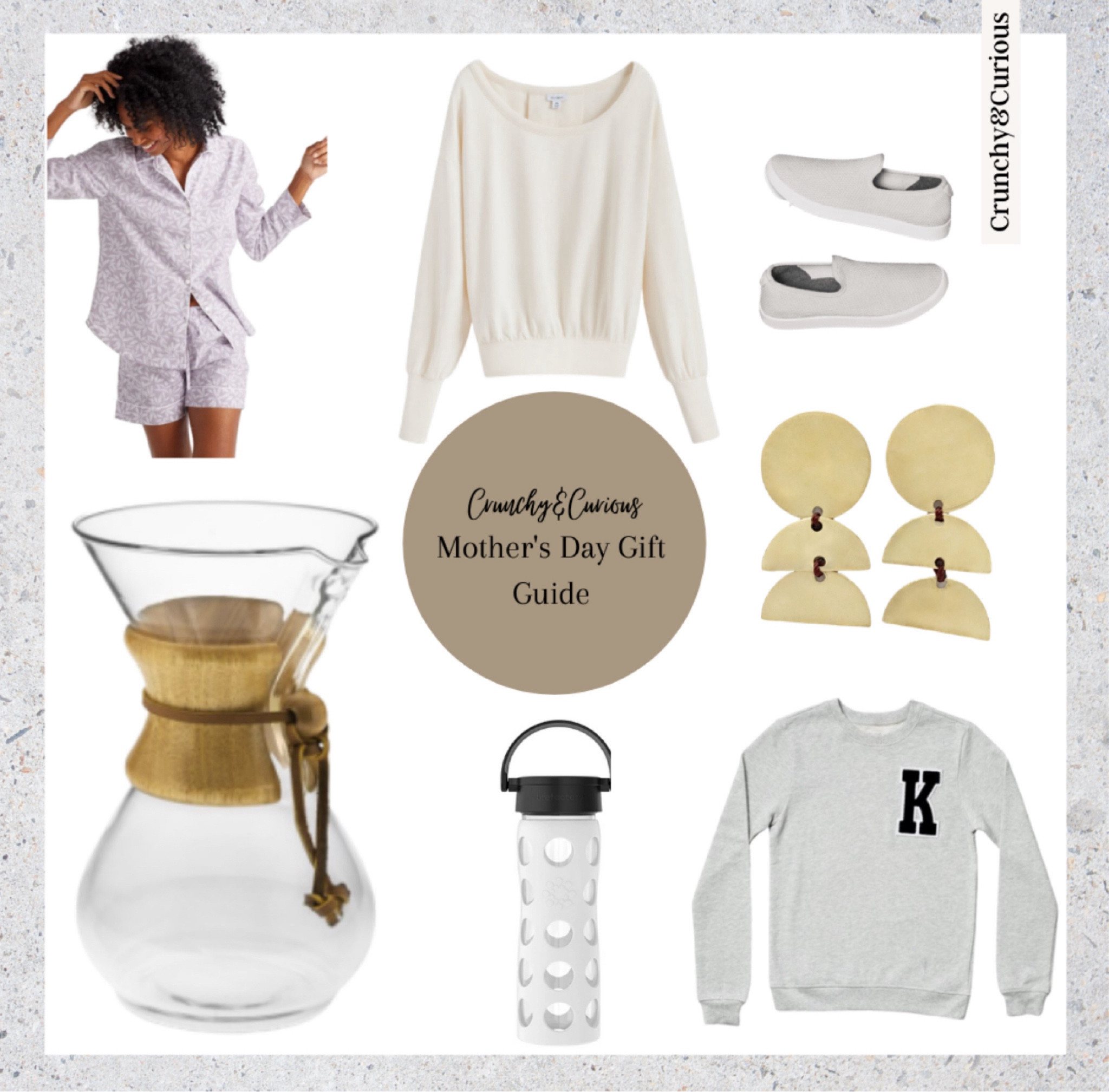 Mother’s Day gift guide!

All Crunchy & Curious approved! That means that they are toxin free, clean and safe for the whole family. No harmful chemicals or toxins to be found, here!
 
 http://liketk.it/3eacF #liketkit @liketoknow.it 
 @liketoknow.it.family @liketoknow.it.home 
Shop your screenshot of this pic with the LIKEtoKNOW.it shopping app 

Organic
Neutral
Moms day
Gifts for mom
Pajamas
Pjs
Monogram
Sweatshirt
Earrings
Sustainable
Slip ons
Shoes
Chemex
Coffee
The company store
The tot
Heart and land
Personalized
Sweater
Allbirds
Coyuchi