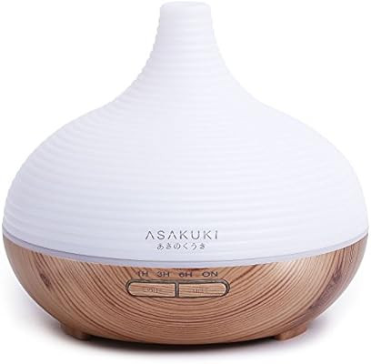 ASAKUKI 300ML Premium, Essential Oil Diffuser, Quiet 5-In-1 Humidifier, Natural Home Fragrance Di... | Amazon (US)