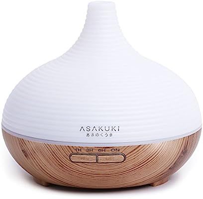 ASAKUKI 300ML Premium, Essential Oil Diffuser, Quiet 5-In-1 Humidifier, Natural Home Fragrance Di... | Amazon (US)