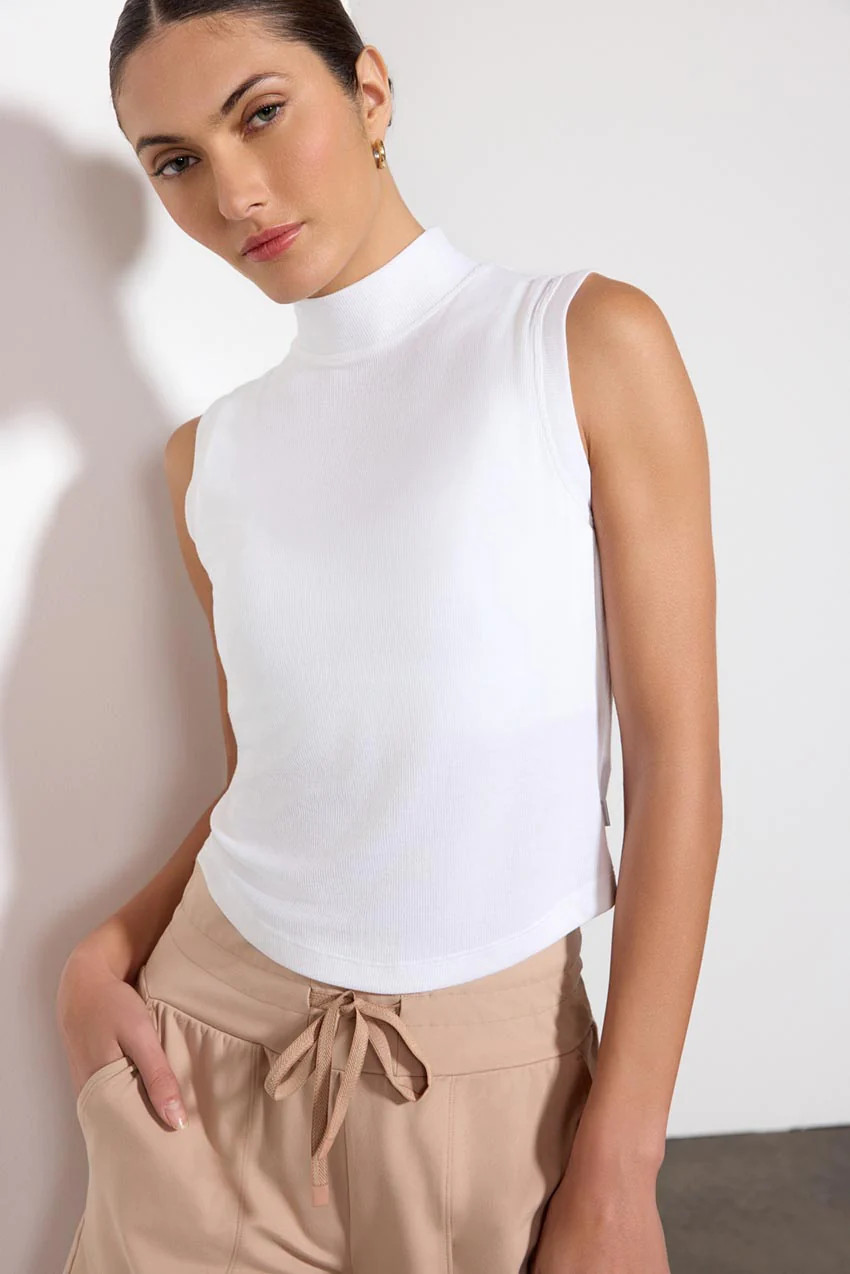 Composure Mock Neck Slim Fit Tank Top | MPG Sport