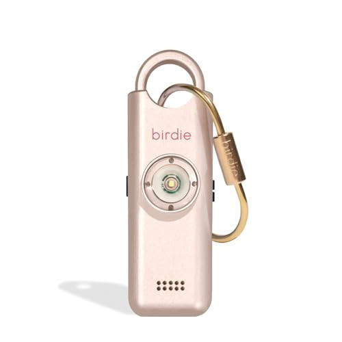 She’s Birdie–The Original Personal Safety Alarm for Women by Women–Loud Siren, Strobe Light and Key Chain in a Variety of Colors (Metallic Rose Pink) | Amazon (US)