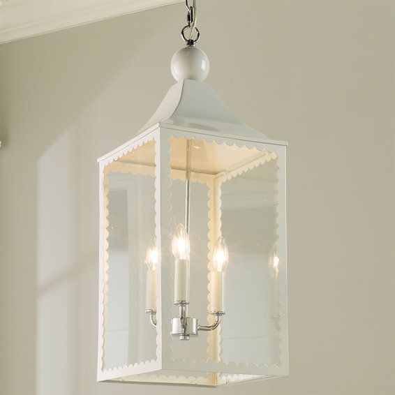 Scallop Trim Hanging Lantern | Shades of Light