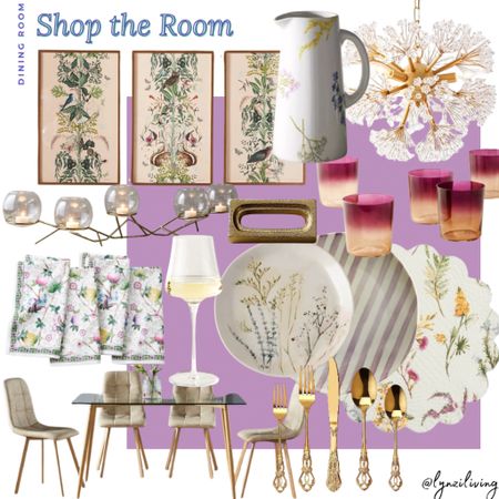 Shop the Room - Dining Room 

Spring Dining room, floral dining room, purple dining room, dining room decor, dining room decorations, dining room inspo, dining room inspiration, dining room design, dining room furniture, dining room table, dining room chair, dining set, dining room set, dining room art, dining room wall art, dining room chandelier, dining room tablescape, spring tablescape, spring dinnerware, floral wall art, Anthropologie finds, Anthropologie spring, Anthropologie home, long centerpiece, dining centerpiece, floral napkins, spring napkins, glass dining table, light dining fa me set, fancy gold dinnerware, Amazon finds, Amazon home, floral placemat, spring placemat, purple striped dinner plate, striped place, floral plate, botanical plate, botanical salad plate, botanical dinner plate, modern gold napkin ring, ombré drinking glasses, purple drinking glasses, flower chandelier, floral pitcher, botanical pitcher, simple wine classic, chic wine glass 

#LTKhome