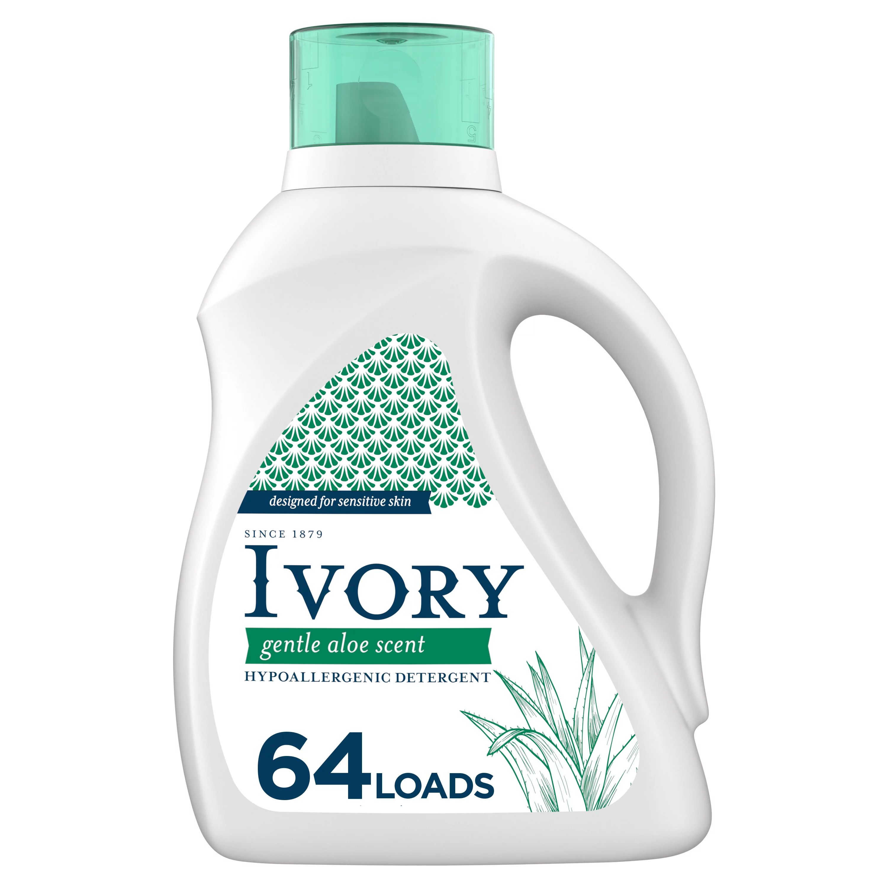 Ivory Gentle Aloe Scent Laundry Detergent, Designed For Sensitive Skin, 92 fl oz, 64 loads | Walmart (US)