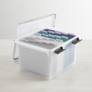 Weathertight® File Box Translucent | The Container Store