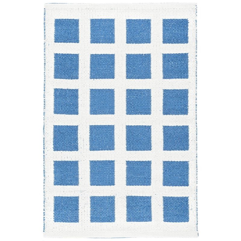 Paver French Blue Handwoven Indoor/Outdoor Rug | Annie Selke