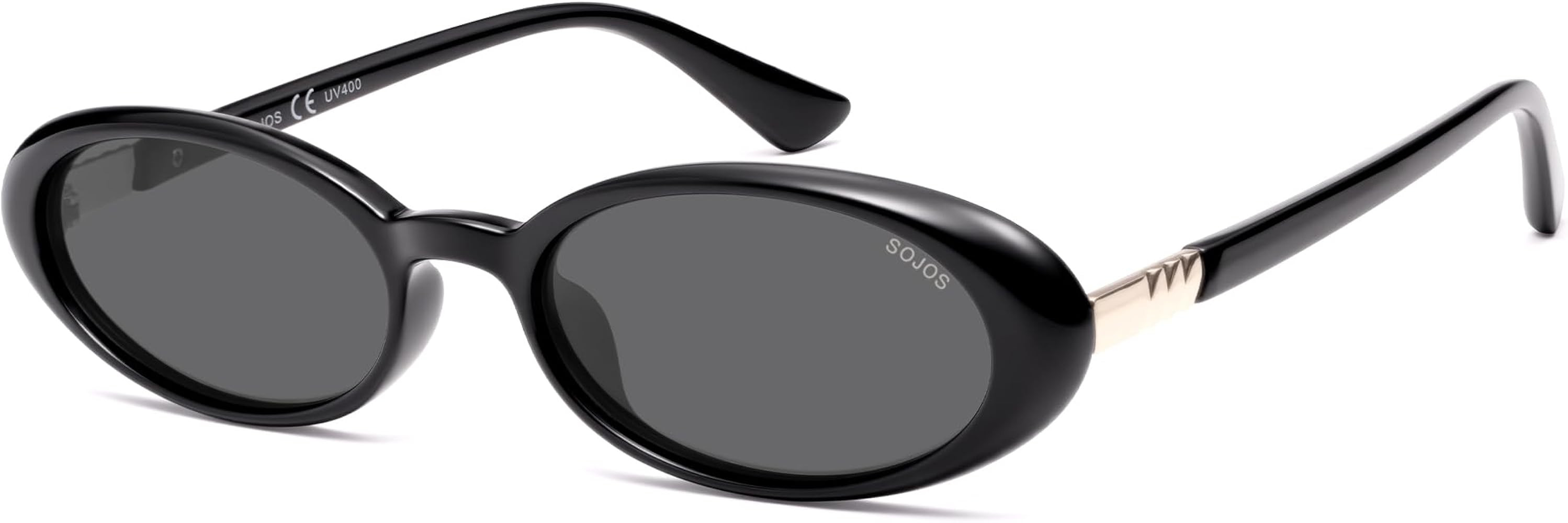 SOJOS Polarized Oval Sunglasses for Women, Chic 90s Vintage, UV400 Lightweight Retro Frame Sunnie... | Amazon (US)