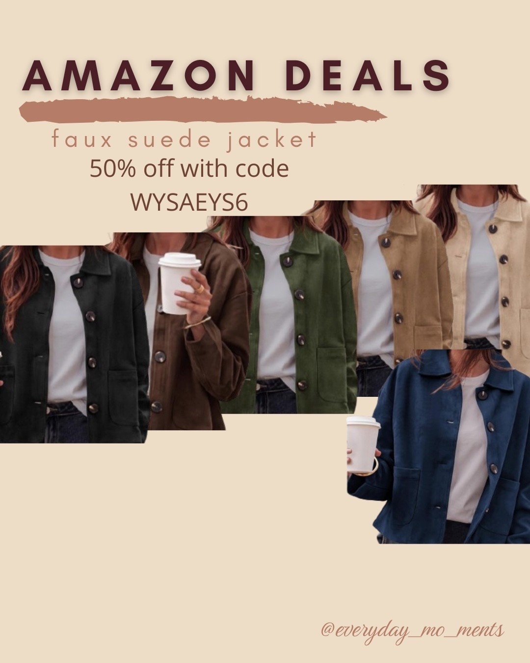 $22 ends 8/19

Amazon fashion
Amazon deals
Faux suede jacket
Fall outerwear

#LTKSaleAlert