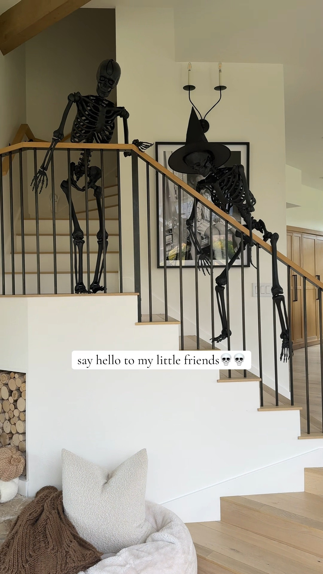 Say hello to my little friends 💀💀 $28 black skeletons from Walmart! 

#LTKFindsUnder50 #LTKHome #LTKHalloween