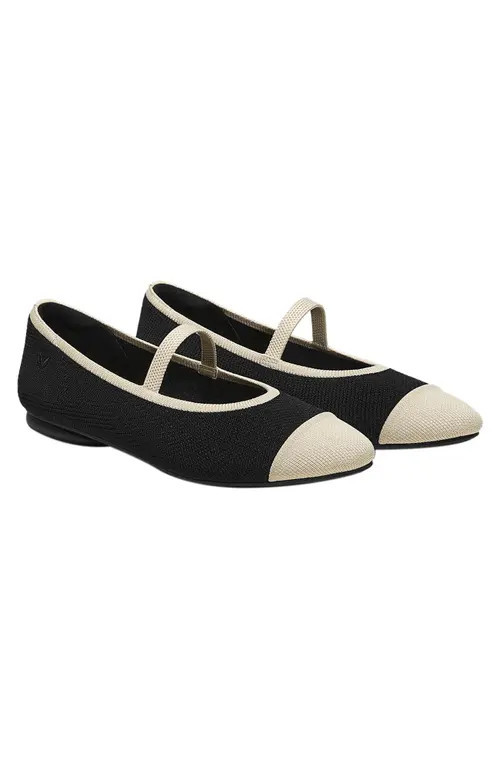 VIVAIA Almond-Toe Mary-Jane in Black Diamond at Nordstrom, Size 11 | Nordstrom