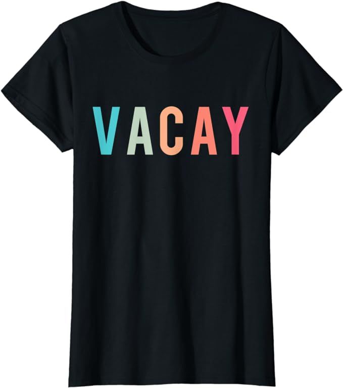 Womens Vacay T-Shirt Cute Summer Clothes | Amazon (US)