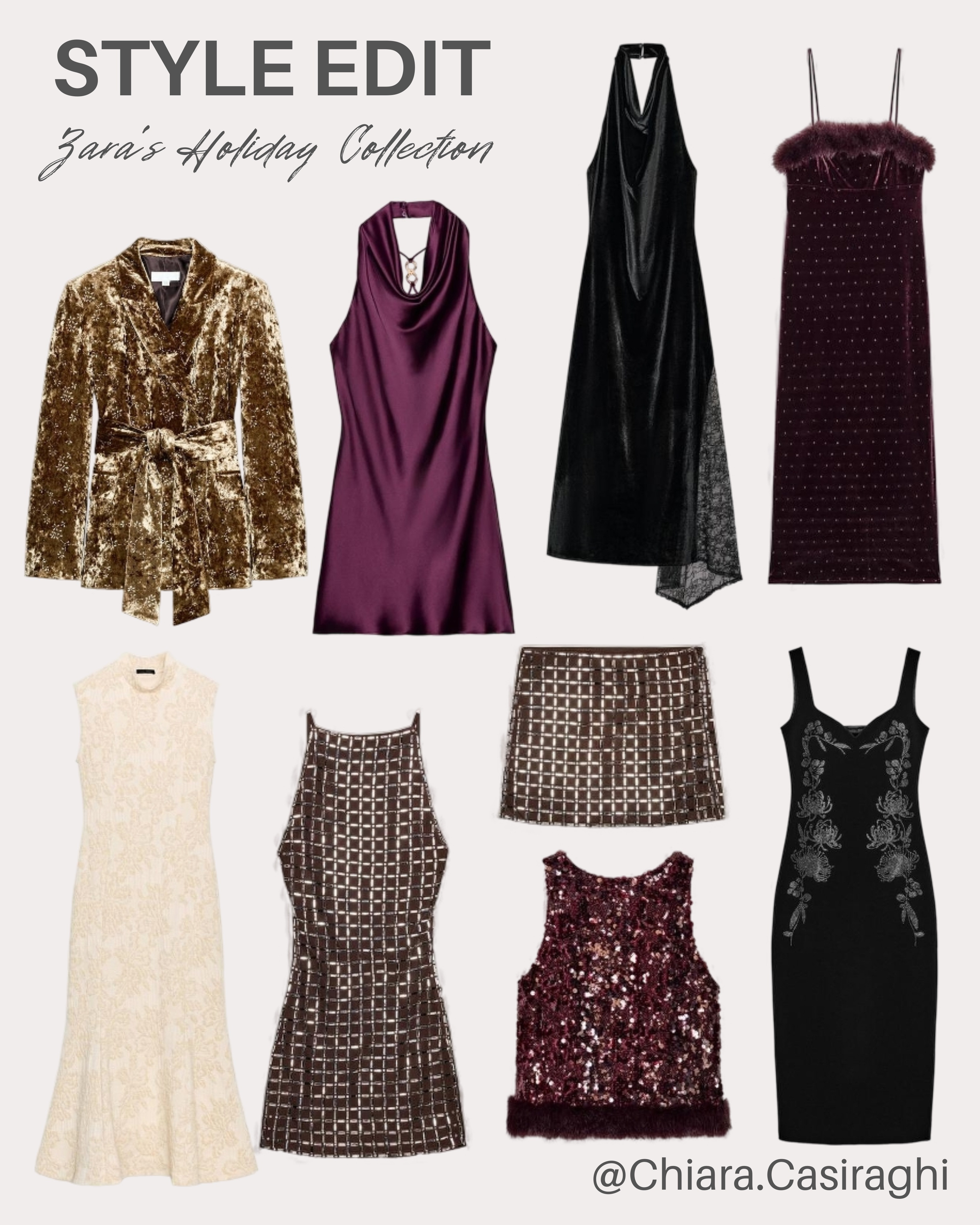 Holiday style just landed! My top picks from the Zara Holiday Collection are here think festive sparkle, chic tailoring, and cozy knits perfect for every party and gathering! Tap to shop these must-have holiday looks before they sell out! #Zara #HolidayCollection #ZaraHaul #FestiveFashion #PartyOutfit #ShopTheLook #WinterStyle #NewArrivals 

 #LTKHoliday #LTKdayinmylife #LTKootd