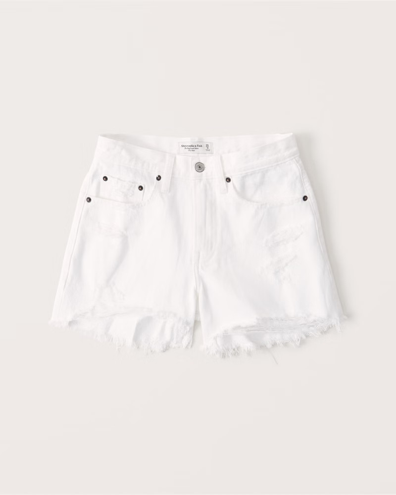 Mid Rise Boyfriend Shorts | Abercrombie & Fitch (US)