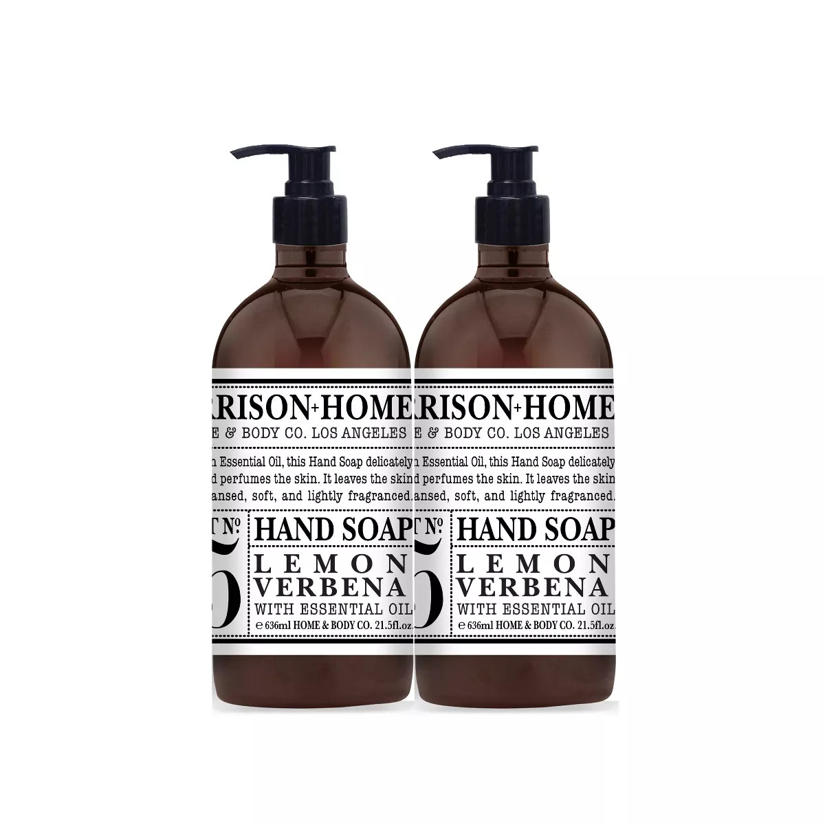 Garrison + Home Glass Hand Soaps - Lemon Verbena - 21.5 fl oz/2pk | Target