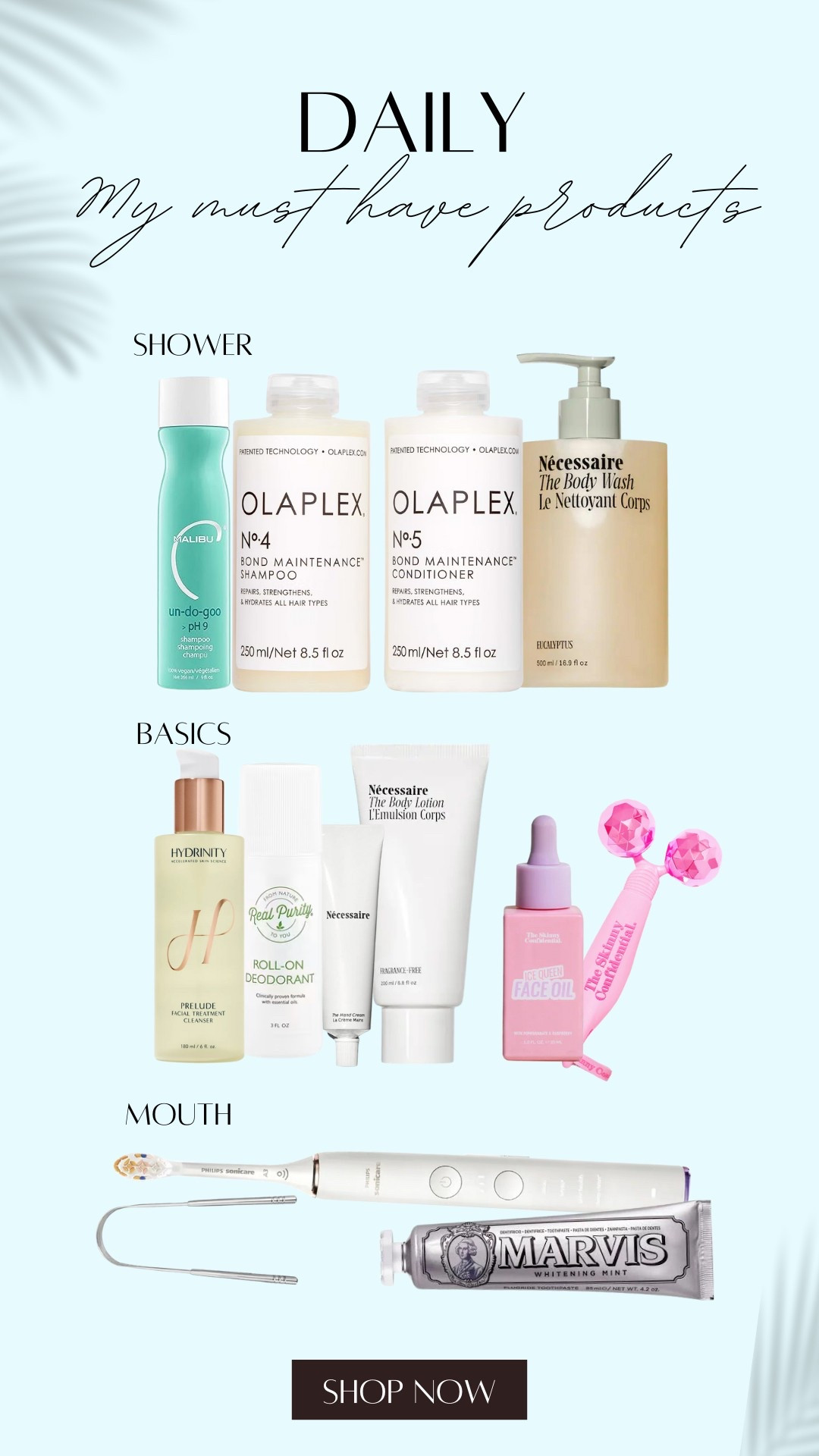 EVERYDAY ESSENTIALS CAN BE SHOPPABLE HERE!

The Skinny Confidential is 20% off today!

#LTKFindsUnder100 #LTKSummerEdit #LTKBeauty