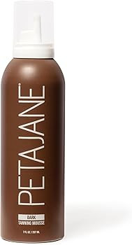 Peta Jane Organic Dark Tanning Mousse 7oz - Sunless Self-Tanner for a Natural, Streak-Free Glow, ... | Amazon (US)