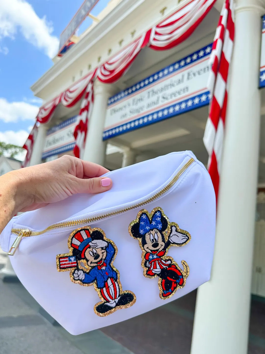 Disney Patriotic Fanny Pack. Patriotic Minnie, Patriotic Mickey. Disney Waist Bag. Disney Fourth ... | Etsy (US)