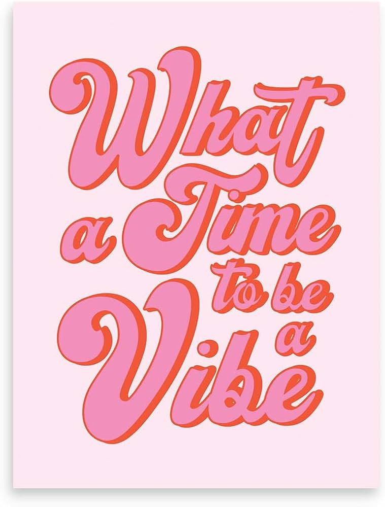 Saturdays Co. Pink Wall Art Print - 12 x 16 inch (UNFRAMED), Posters for Room Aesthetic, Trendy D... | Amazon (US)